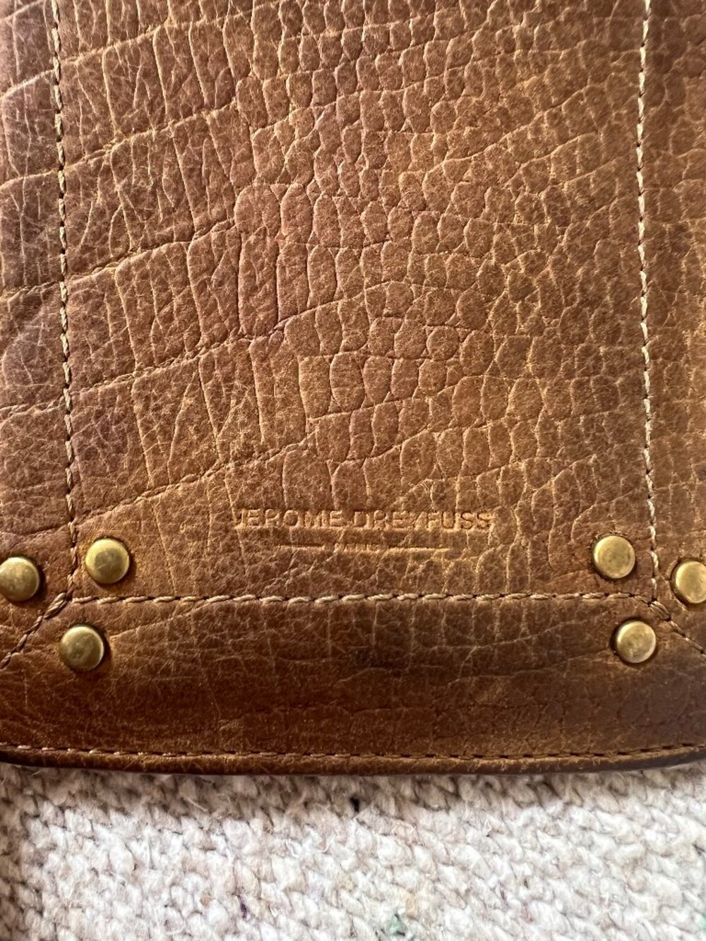 Jerome Dreyfuss Phone Case holder light tan